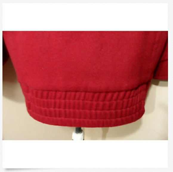 ILGWU Vintage BRAEFAIR Wool Peacoat 5/6 Red UNION MADE Vintage Jacket - Picture 6 of 8